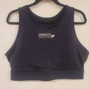 Fabletics Athletics Club Black Sports Top